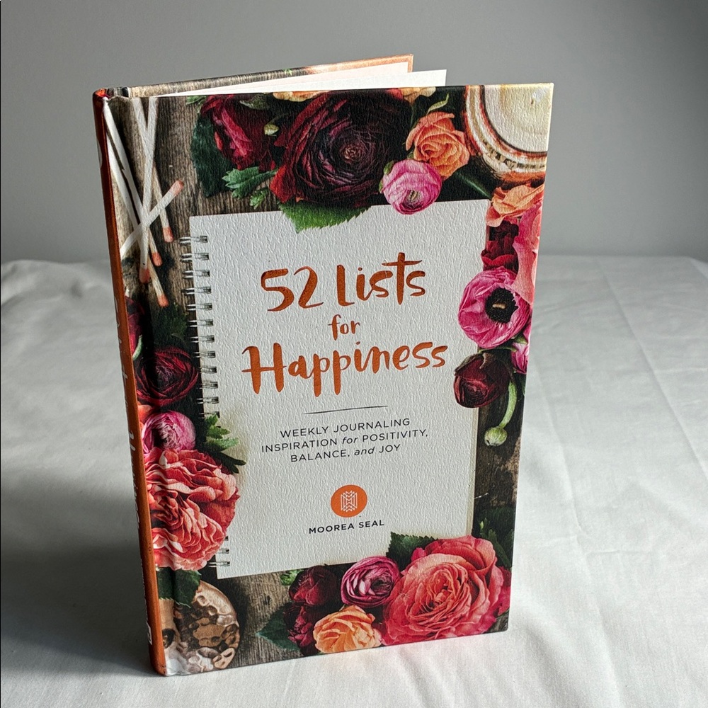 52 lists for happiness weekly journaling inspiration for positivity balance& joy